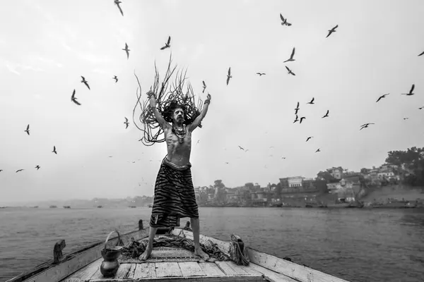 Varanasi Holy Man Rising by Prithul Das