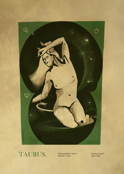 Cosmic Taurus Goddess by Dion Gem