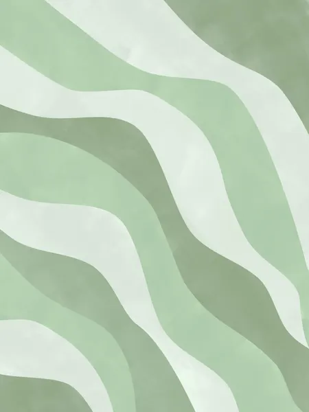 Serene Green Waves by Elena Ristova