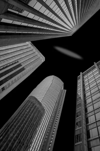 Skyscrapers Upward View by Yun Mao