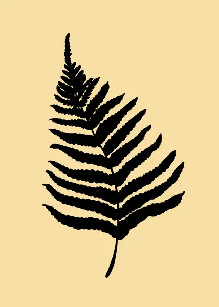 Elegant Fern Silhouette by Pictufy Studio