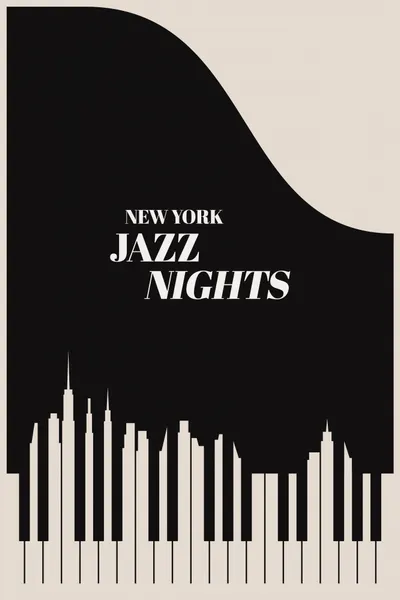 Jazz Nights Nyc   Black by Kubistika