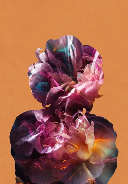 Vibrant Floral Portrait by Sarah Manovski