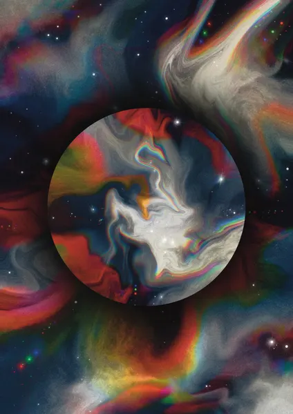 Cosmic Swirl Nebula by Amy Louise Baker