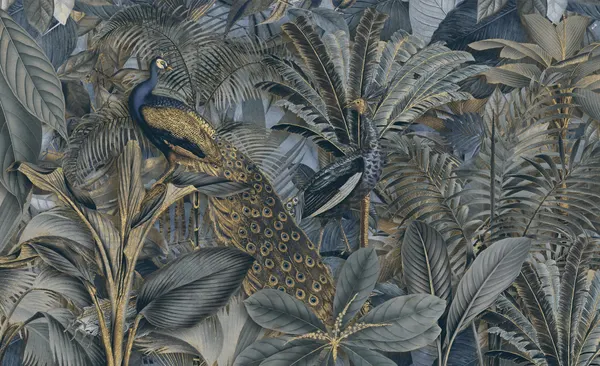 Golden Jungle Peacock by Andrea Haase