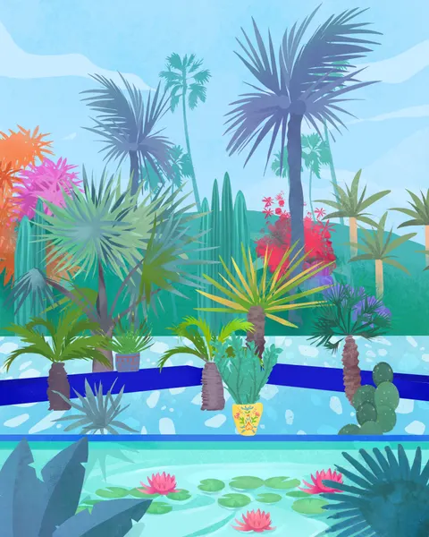 Moroccan Garden by Petra Lizde