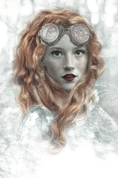 Snowy Goggles Redhead by Ewa Całkosińska-Kajzer
