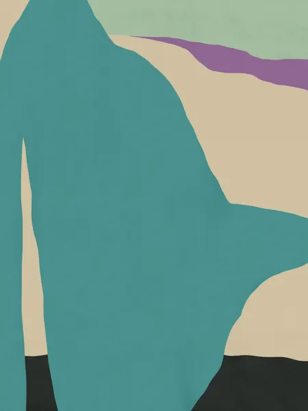 Serene Abstract Landscape by Little Dean