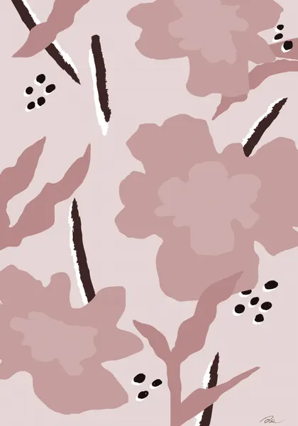 Modern Blush Botanicals by Pictufy Studio II