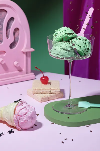 Colorful Retro Ice Cream by Julia Ramiro