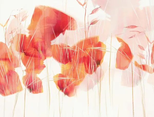 Modern poppies by Nel Talen