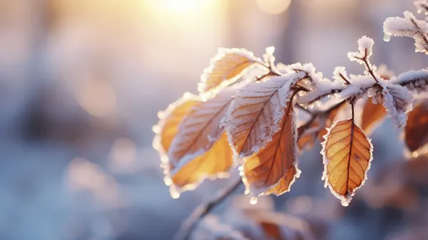 Frost-Kissed Leaves by Treechild