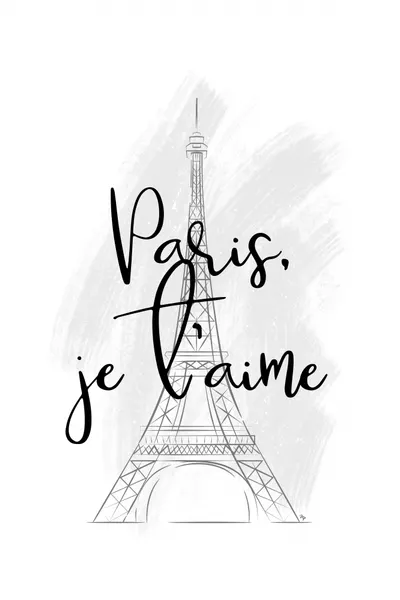 Paris Je T'aime Eiffel by Martina