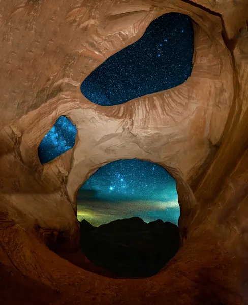 Starlit Cave Opening by Mei Zhang APA