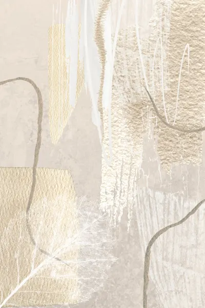 Textured Gold Abstract by Sally Ann Moss