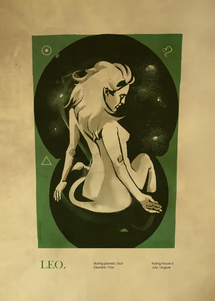 Celestial Leo Lioness by Dion Gem
