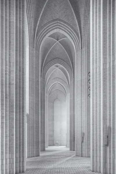Symmetrical Church Interior by Martin Fleckenstein