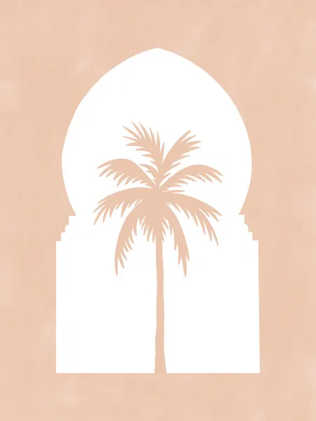 Serene Palm Archway by Elena Ristova