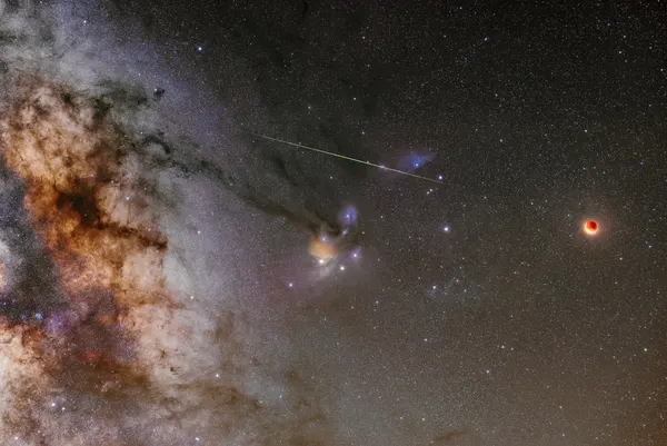 Milky Way Eclipse Meteor by Andrei Ionut Dascalu