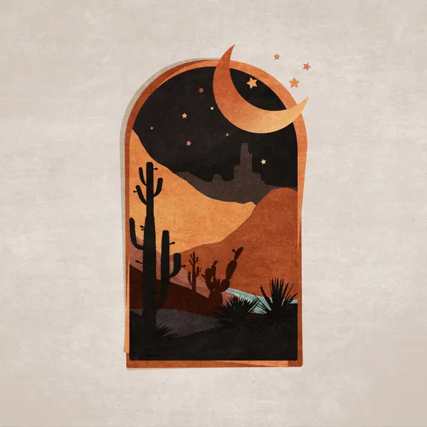 Desert Nightscape by Emel Tunaboylu