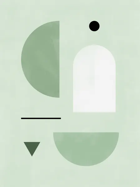 Sage Geometric Forms by Elena Ristova