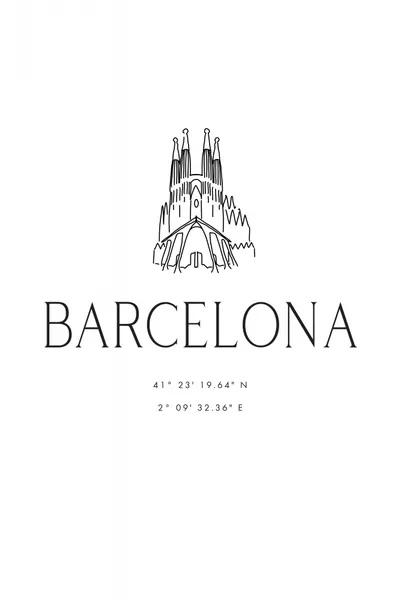 Barcelona Sagrada Familia Sketch by Rosana Laiz Blursbyai