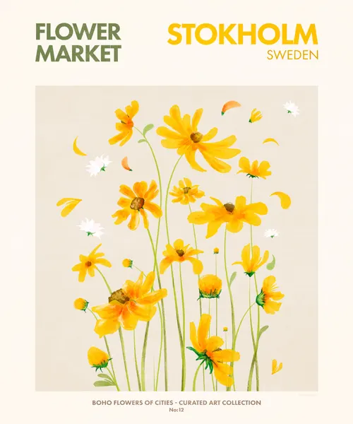 Stockholm Blooms by Emel Tunaboylu