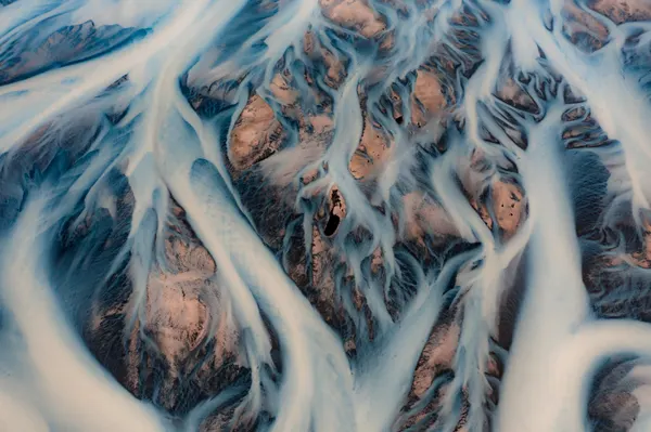 Braided Glacial Rivers by Valentinos Loucaides