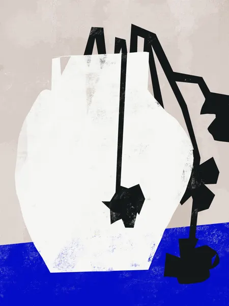 Abstract Plant Still Life by Little Dean