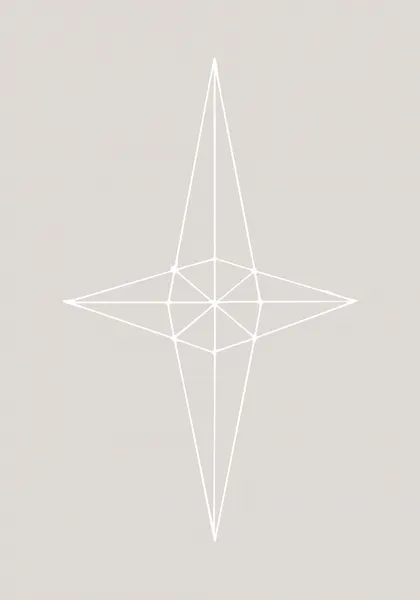 Elegant Star Geometry by Pictufy Studio II