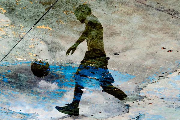 Street Basketball Reflection by Raffaele Maglione