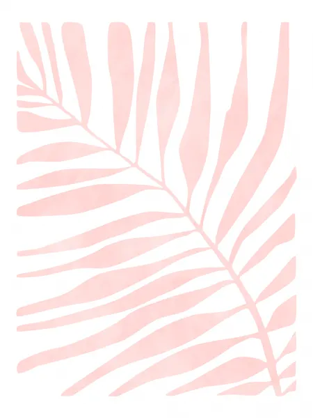 Pink Palm Leaf by Elena Ristova