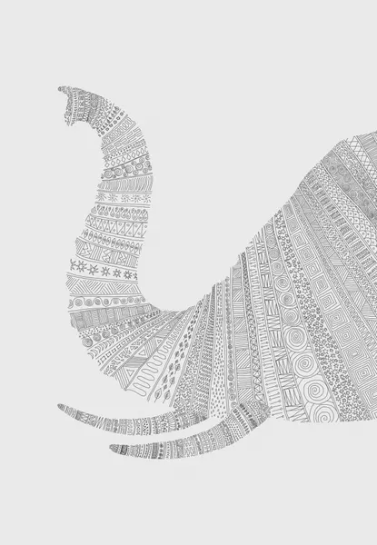 Intricate Elephant Pattern by Florent Bodart