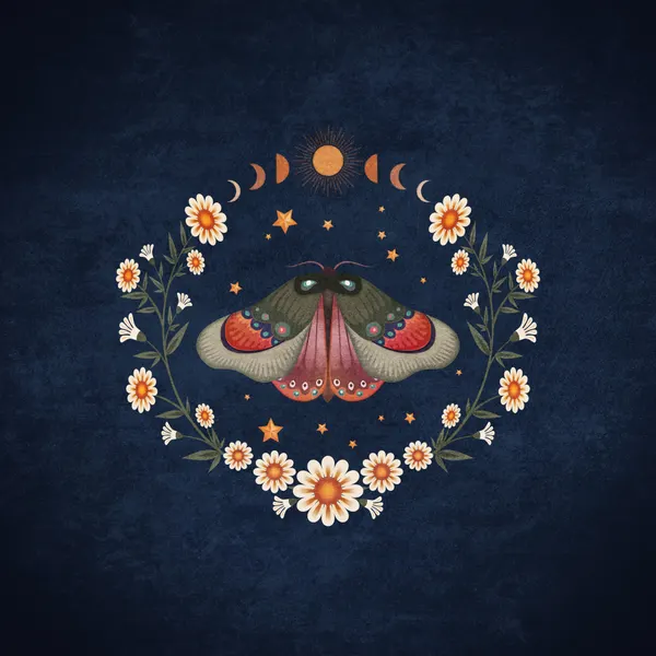 Moonlit Moth Symphony by Emel Tunaboylu