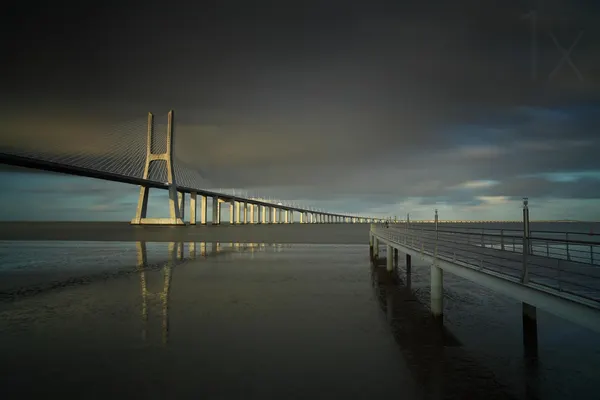 Moody Bridge Reflection by Paulo Nogueira