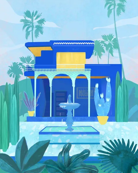 Moroccan Garden by Petra Lizde