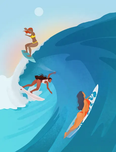 Surfers by Petra Lizde