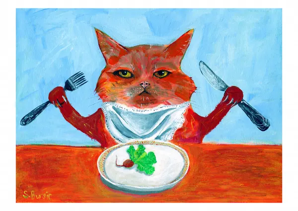 Fussy Feline Feast by Sharyn Bursic