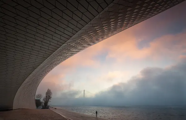 Modern Arc Misty Sunrise by Jorge Feteira