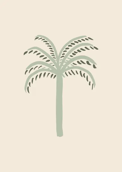 Simple Green Palm by Pictufy Studio