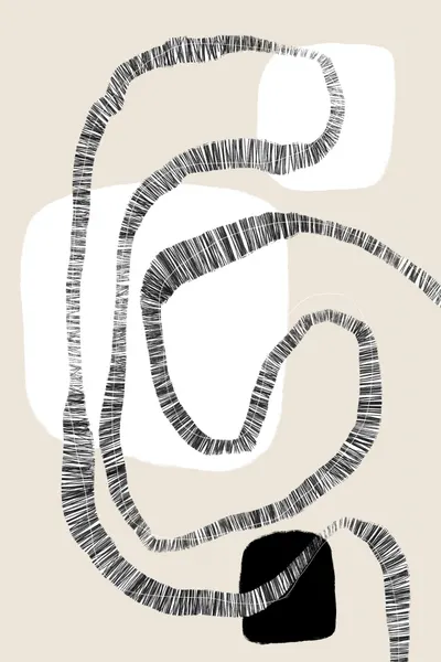 Monochrome Paths by uplusmestudio