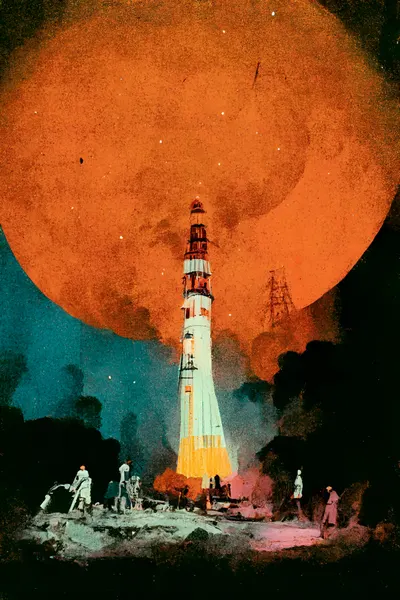Lunar Launch by Treechild