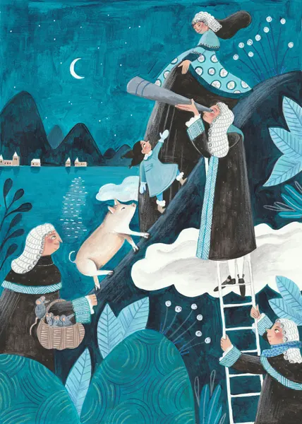 Travel through the night by Caroline Bonne Müller