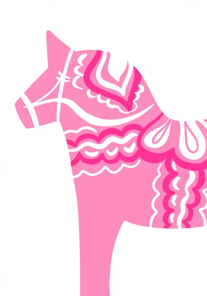 Pink Dala Silhouette by Athene Fritsch