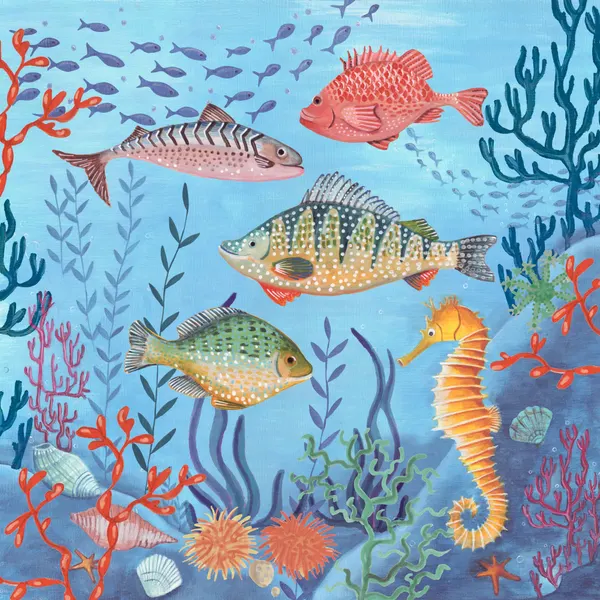Ocean life by Caroline Bonne Müller