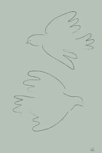 Flying Peace Doves by Pictufy Studio II