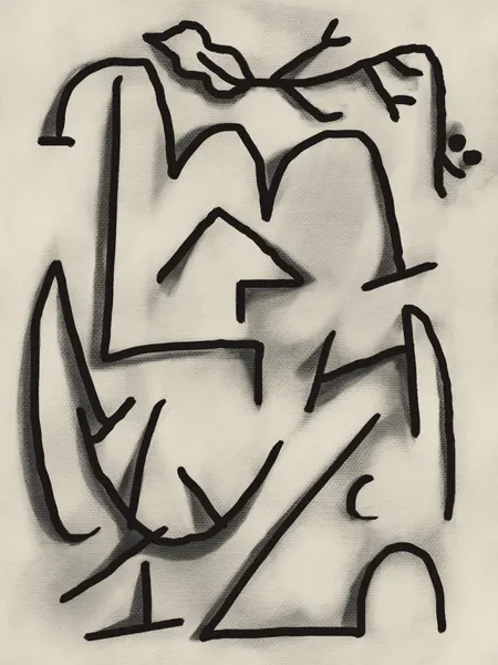 Modern Abstract Bird Forms by Little Dean