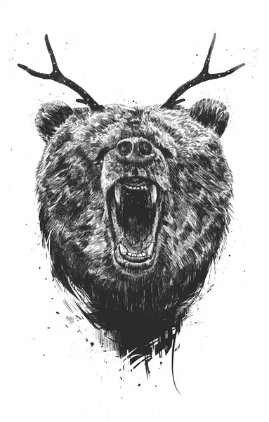 Roaring Bear Antlers by Balazs Solti