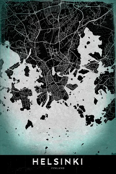 Helsinki Aqua Map by StudioSix
