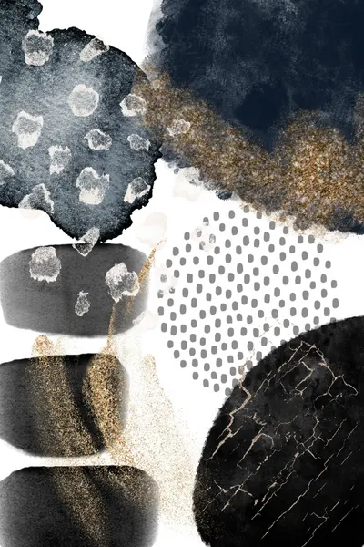 Dark Glamour Abstract by Sally Ann Moss